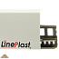 Плинтус LinePlast 85 мм Белый с тиснением LS001