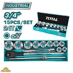 Набор инструментов 3/4 " TOTAL THT341151 (15 предметов)